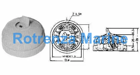 SWITCH SNAP NON-WATERTIGHT, TYPE 2T 2POLE 64MM DIAM