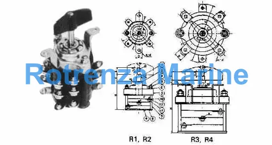 SWITCH ROTARY TYPE #R2 8-POLE