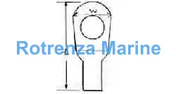 TERMINAL LUG NON-INSULATED, ROUND HEAD 10MM2 HOLE DIA 6MM