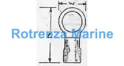 TERMINAL LUG INSULATED EYELET, 1.25MM2 HOLE DIA 4MM RED