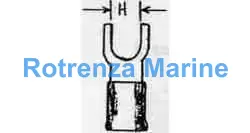 TERMINAL LUG INSULATED SPADE, 2MM2 HOLE DIA 5MM BLUE