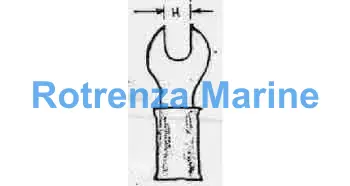 TERMINAL LUG INSULATED SPANNER, HEAD 1.25MM2 HOLE DIA 4MM RED