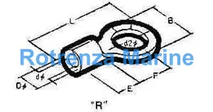 CABLE SHOE CLAMPING TYPE-R, NOMINAL SIZE 8.0-8