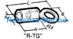 CABLE SHOE CLAMPING TYPE R-TG, NOMINAL SIZE 5.5-8