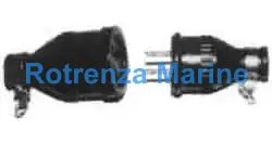 CONNECTOR CABLE WATERTIGHT, 2-POLE 15A