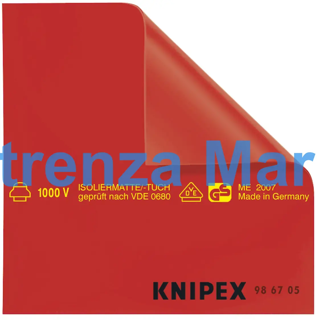 MAT INSULATING FROM RUBBER, 1000X1000X1MM