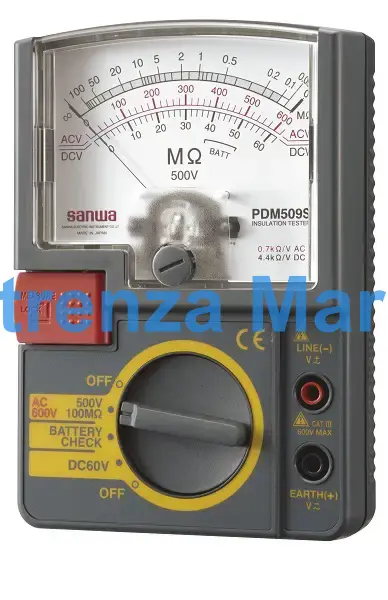 INSULATION TESTER 0-600V 500V/, 1000MOHM W/SCALE BACK FUNCTION
