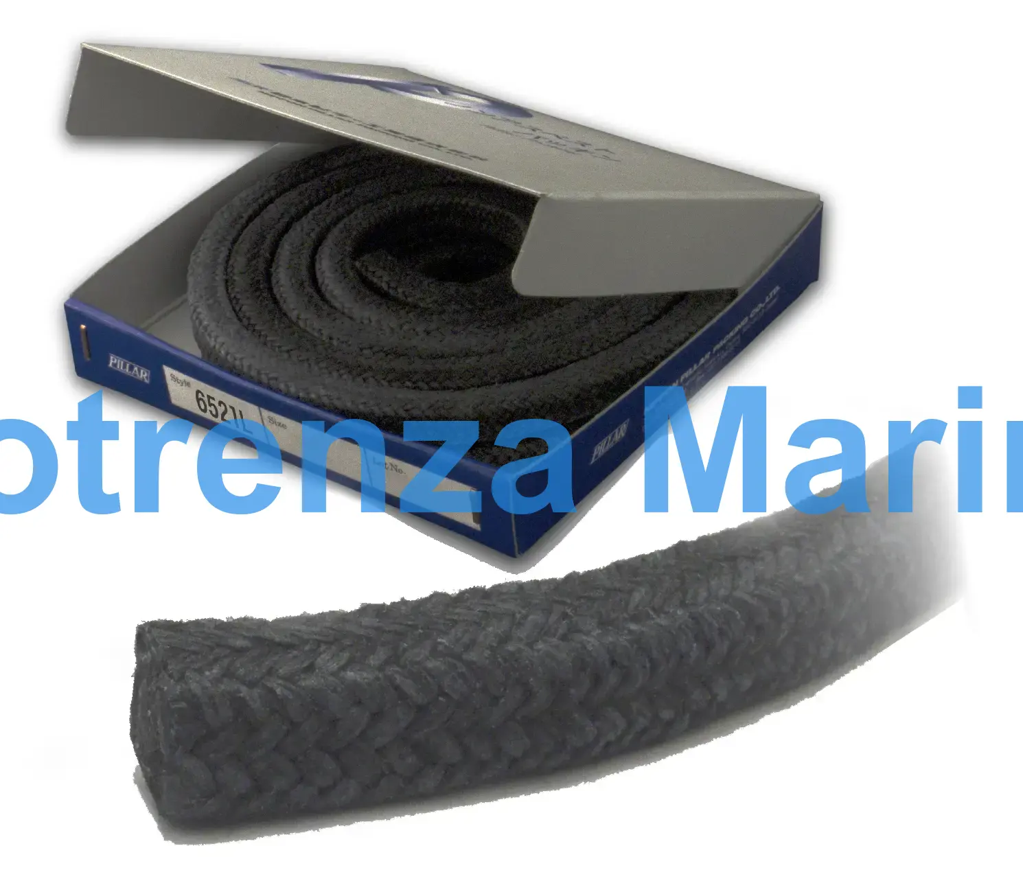 PACKING CARBONIZED FIBER BRAID, PILLAR NO.6521L 8MMX3MTR