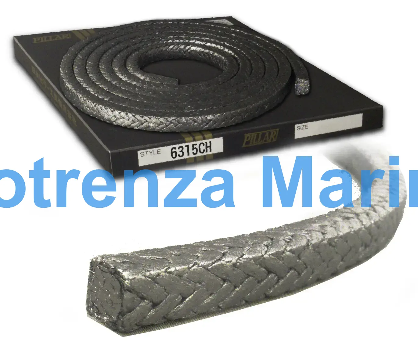 PACKING PILLARFOIL BRAIDED, PILLAR NO.6315CH 16MMX3MTR