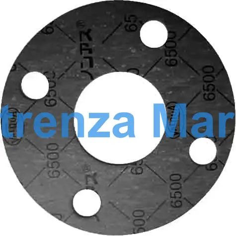 GASKET FLANGE RUBBER V6500 N/A, FULL FACE 5KGF/CM2 1.5MM 25A