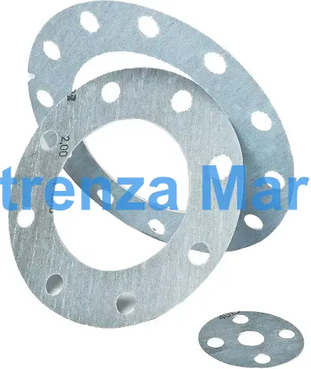 GASKET NATURAL NITRILE RUBBER, HOLED PN16 TH:2MM NOM SIZE 40  