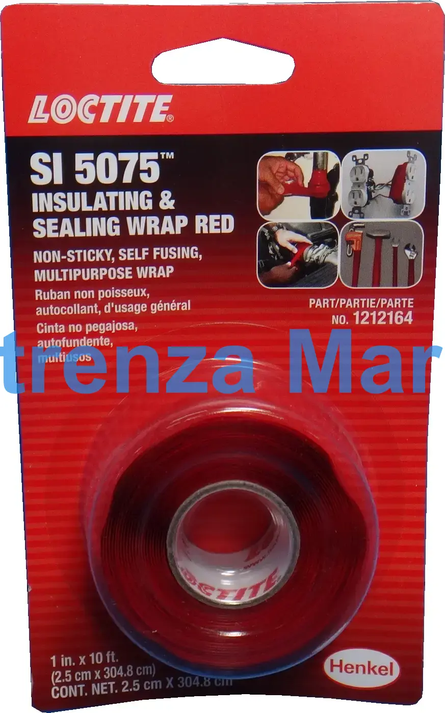 WRAP INSULATING & SEALING, LOCTITE 5075 2.5CMX4.27M RED 