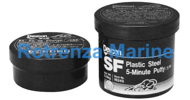 PLASTIC STEEL 5-MINUTE PUTTY, DEVCON-SF 1LB