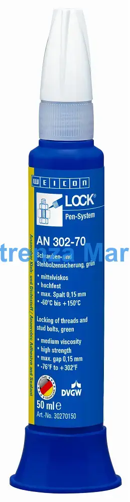 ADHESIVE THREAD LOCKING MEDIUM, VISCOSITY WEICON AN302-70 50ML 