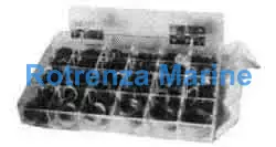 COPPER RING KIT 30SIZES/568PCS, IN ACRYL CASE