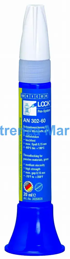 ADHESIVE ANAEROBIC THREADLOCK, WEICON AN302-60 20ML
