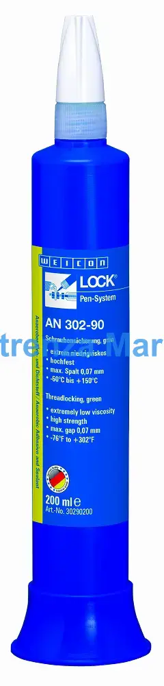 ADHESIVE ANAEROBIC THREADLOCK, WEICON AN302-90 200ML
