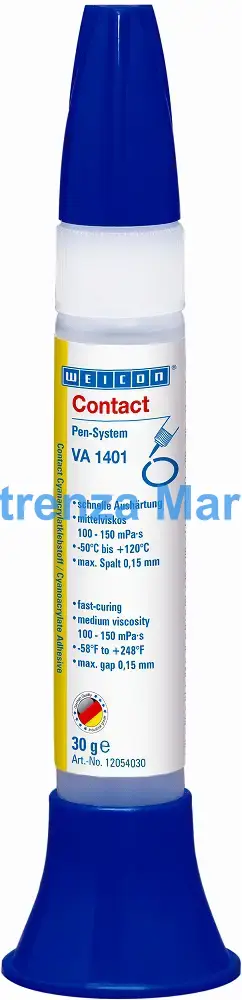 ADHESIVE CONTACT CYANOACRYLATE, WEICON VA 1401 30GRM