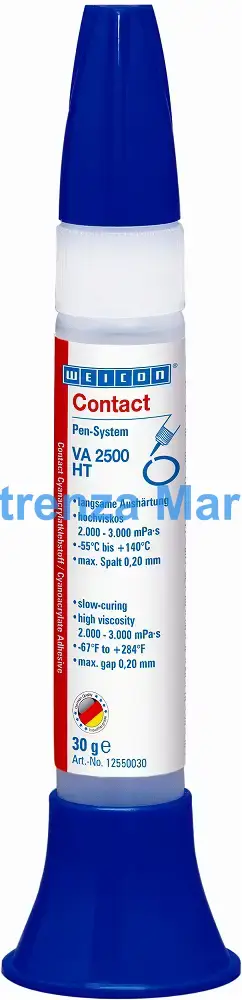 ADHESIVE CONTACT CYANOACRYLATE, WEICON VA 2500HT 30GRM