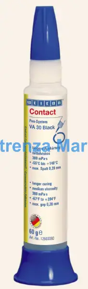ADHESIVE CONTACT CYANOACRYLATE, WEICON VA 30 BLACK 60GRM