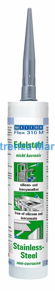 ADHESIVE ONE-COMPONET WEICON, FLEX310M STAINLESS STEEL 310ML