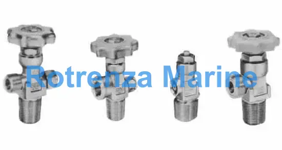 TOP VALVE FOR OXYGEN CYLINDER, W/MALE THREAD W22X14TPI JIS