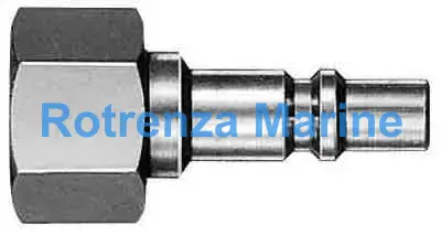 QUICK COUPLER PLUG FOR FUELGAS, FEMALE THREADEND M16X1.5 S33PF