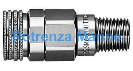 QUICK COUPLER SOCKET F/FUELGAS, MALE THREADEND RC(PT)3/8 S33SM