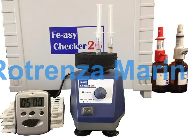 MAIN ENGINE SCAVENGING DRAIN, ANALYSIS KIT FE-ASY CHECKER 26