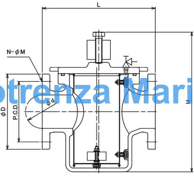 WATER FILTER CAN CASTING STEEL, NOM DIA 80MM