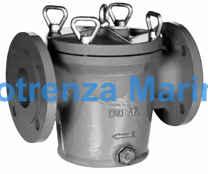 MUD BOX DIN CAST IRON BASKET, FLANGED PN10 #1187 65MM