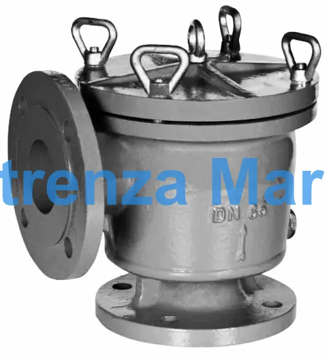 MUD BOX DIN CAST IRON BASKET, FLANGED PN10 ANGLE #1188 150MM