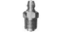 GREASE NIPPLE STRAIGHT A-TYPE, M6X1.0 PLATED STEEL