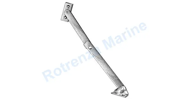 CABINET STAY W/STOP O.L. 265MM, RIGHT SCHWEPPER 4899