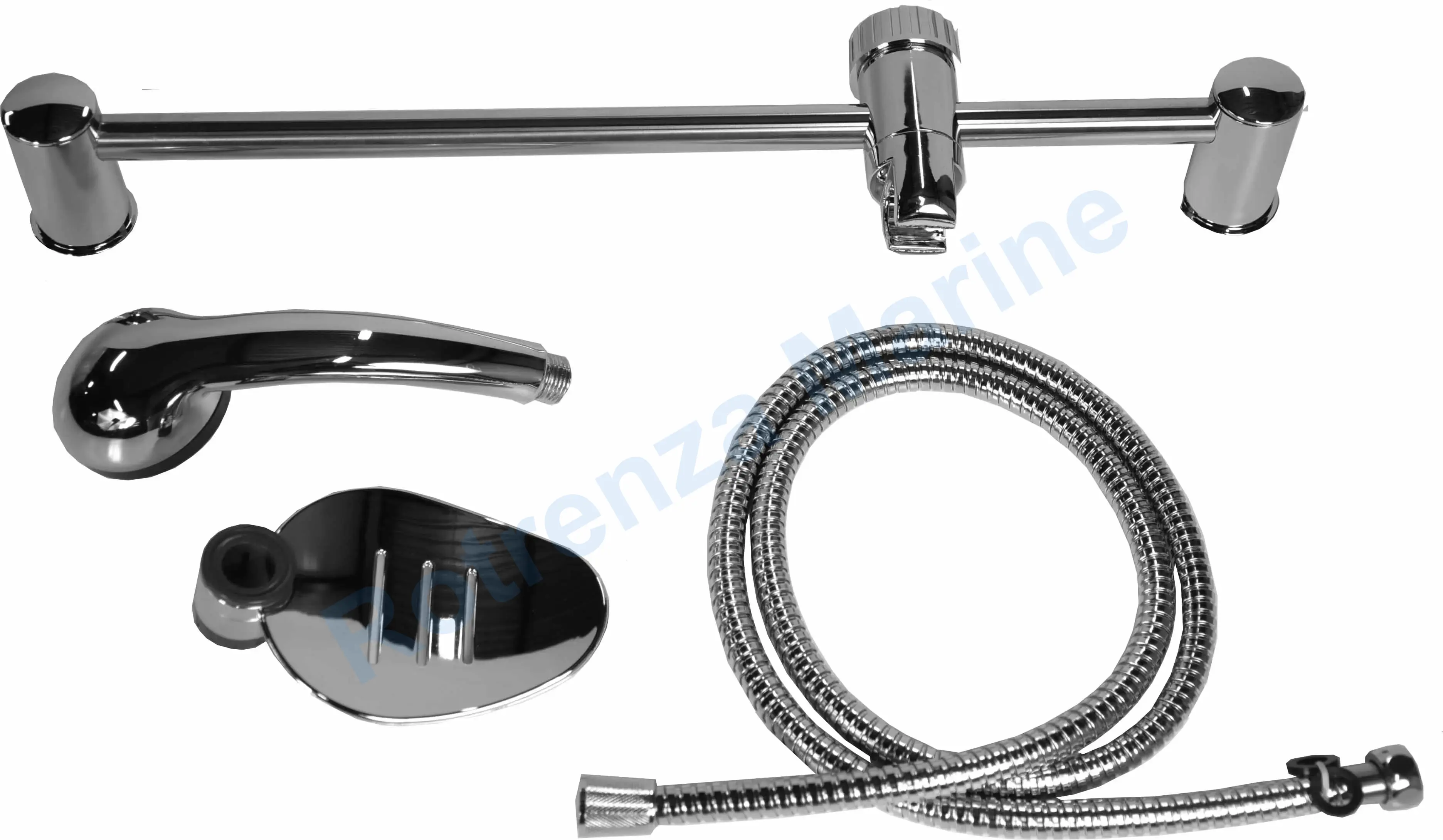 HAND SHOWER SET WATERLINE 1/2", WITH RAIL&TRAY SA020901