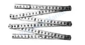 RULE SIX-FOLD STAINLESS STEEL, METRIC 1MTR